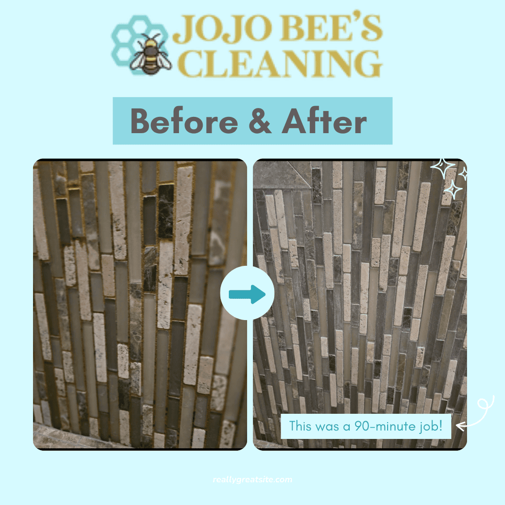 Sparkling clean bathroom with gold fixtures