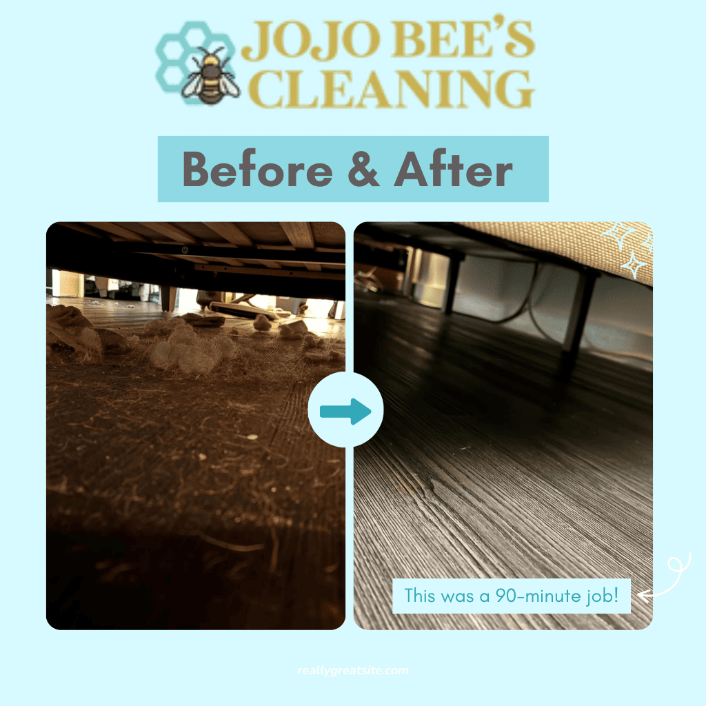 Spotless modern kitchen after professional cleaning